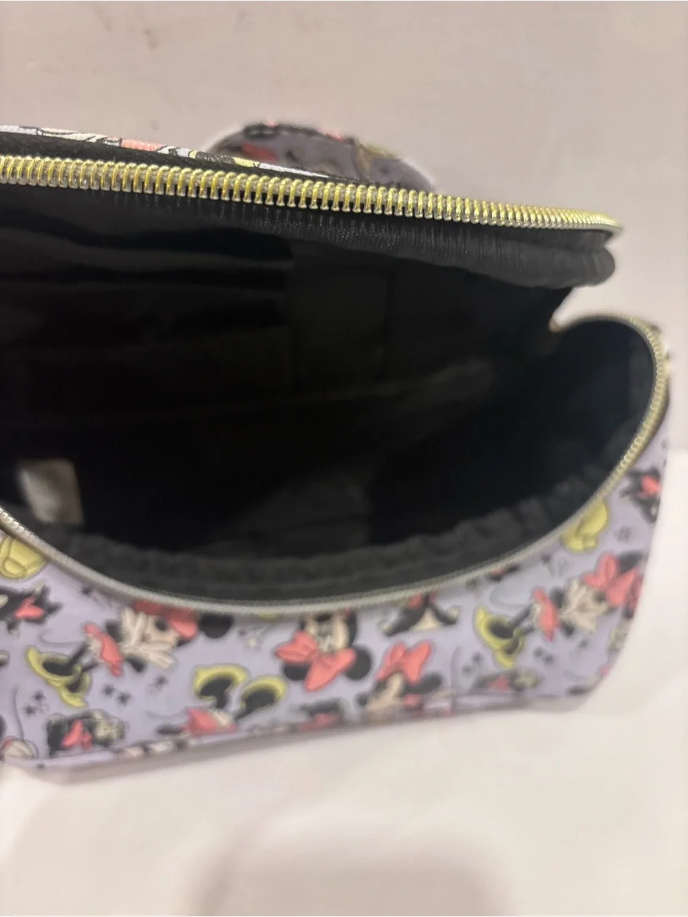So Sweet! Minnie Print Purple handheld  Bag